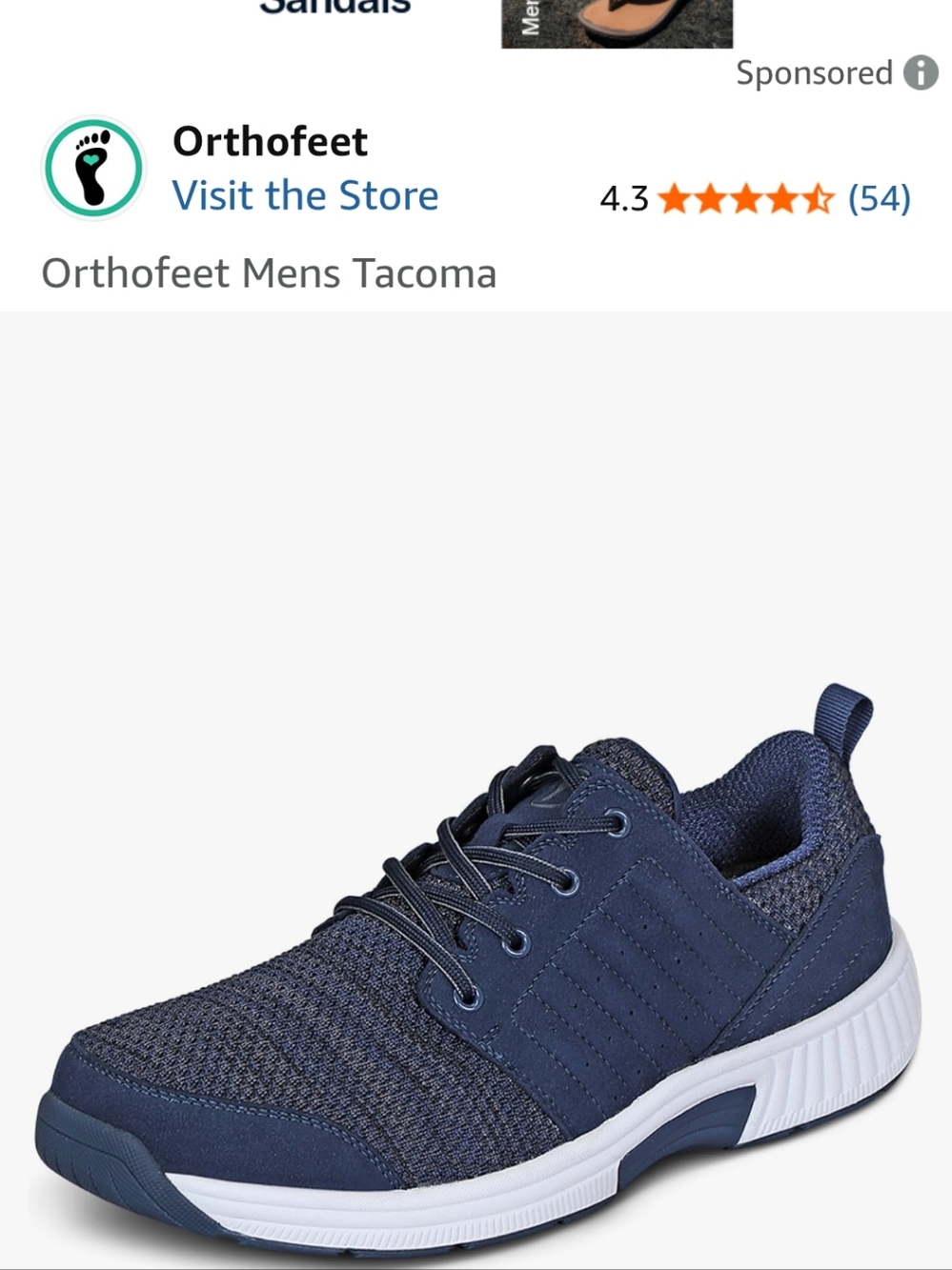 Orthofeet Black Knit Casual Athletic Lace-Up Shoes Mens Size 10.5 Wide